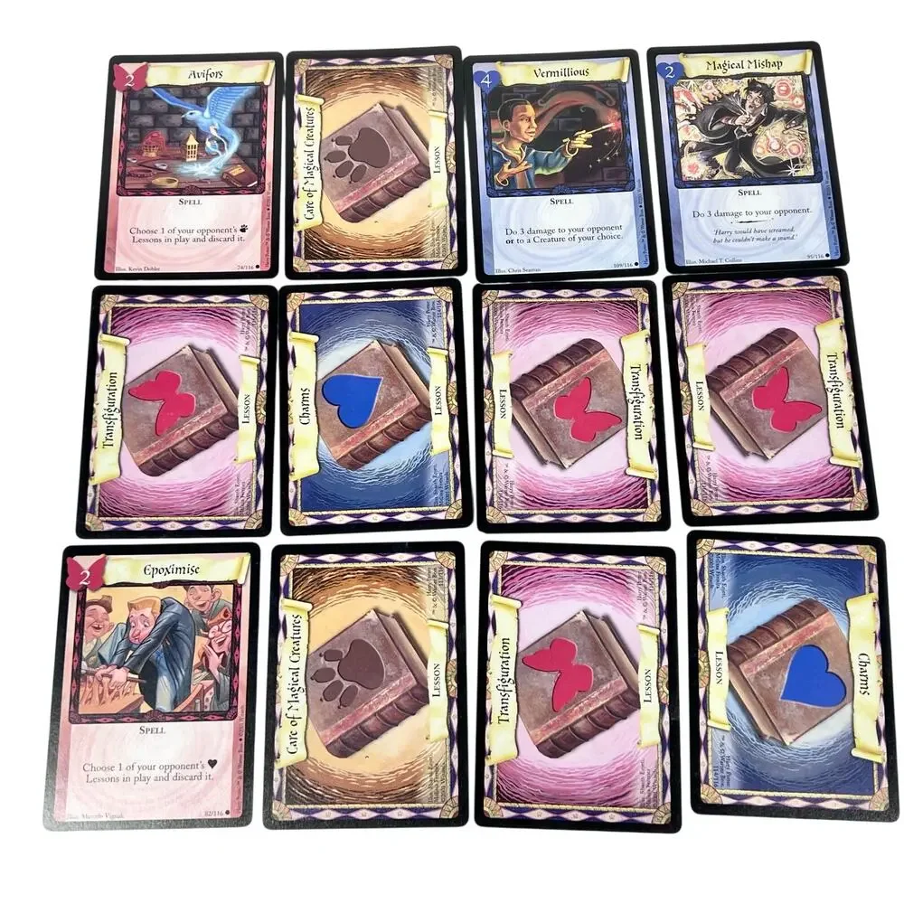 Vintage Harry Potter Trading Card Game Cards Lot of 78 Warner Bros 2001